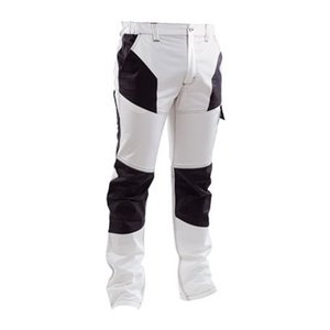 XXL (60-62) ขนาดสีขาว/สีเทายืดได้กางเกงทำงาน - Product Image 2