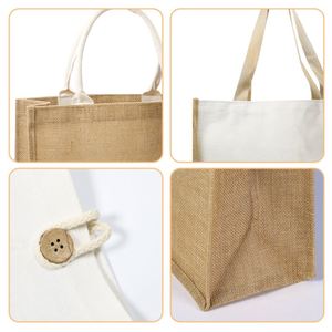 Bolsas de Yute Natural Impresas Personalizadas, Bolsas Ecológicas Reciclables para Regalos Promocionales, Bodas, Compras - Product Image 4
