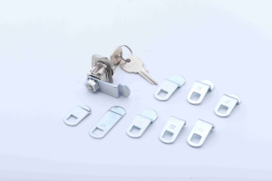 Serrure de boîte aux lettres pour de nombreuses boîtes aux lettres, 5 broches, NA14, zinc moulé sous pression, <span class=keywords><strong>chrome</strong></span>/nickel - Product Image 3