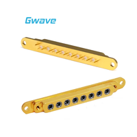 GPPO Mini-SMP Macho Conector RF de 8 canales Latón DC 40GHz para aplicaciones de PCB y RF