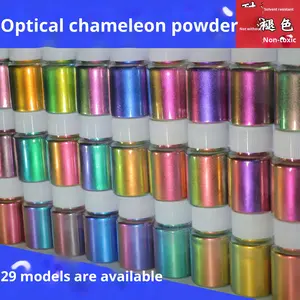 Polvere Pigmentata Super Camaleonte Ottica per Vernici Auto/Resina Epossidica/Acquerelli/Artigianato Fai-da-Te, Pigmento Cromato Intenso con Effetto Cangiante - Product Image 1