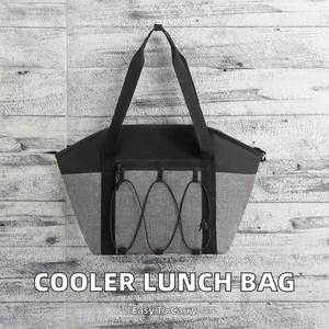 Bolsa de Almuerzo Aislada de Tela Oxford, con Cierre, para Camping, Picnic, Portátil, para 2 Personas, Ecológica, de Gran Capacidad - Product Image 2