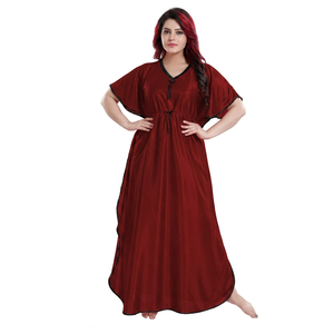Wholesale Moroccan handmade Batwing wide sleeve V neck Polyester regular fit Casual evening party <b>Kaftan</b> Handmade Moroccan Style - Product Image 1