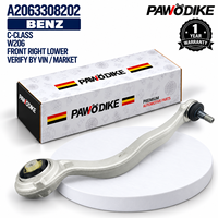 OE A2063308202 Lengan Kontrol Bawah Depan untuk Mercedes Benz W206 C160 C180 C200 C220 C260 C300 C350 Suku Cadang Suspensi Mobil OEM