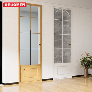 Portes Françaises Modernes Finies à Prix Abordable, Résistantes aux Ouragans, Testées <span class=keywords><strong>Miami</strong></span> Dade, Porte en Verre à Battant en Aluminium - Product Image 4