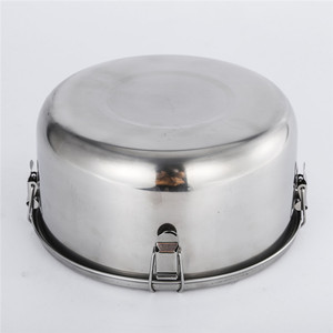 Runde Benito Brotdose Edelstahl Bento Adult Tiffin Carrier Große Brotdose aus Stahl zur Aufbewahrung von Lebensmitteln für Erwachsene oder Kinder - Product Image 3