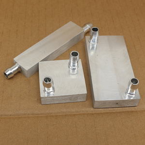Bloque de refrigeración por agua de radiador de <span class=keywords><strong>CPU</strong></span> de aluminio de 40*120*12mm para enfriador de agua líquida ventiladores de disipador de calor y producto de refrigeración - Product Image 5