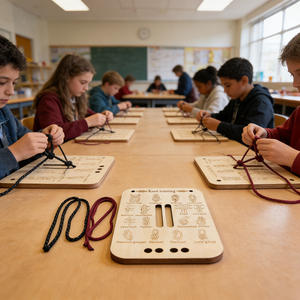 Ensemble de planches d'entraînement en bois pour nœuds de corde – Outil durable pour la pratique de la survie en camping en extérieur - Product Image 4