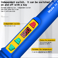 Kit de fer à souder 200W LCD affichage numérique température réglable avec interrupteur fer Portable 220V/110V outils de soudage