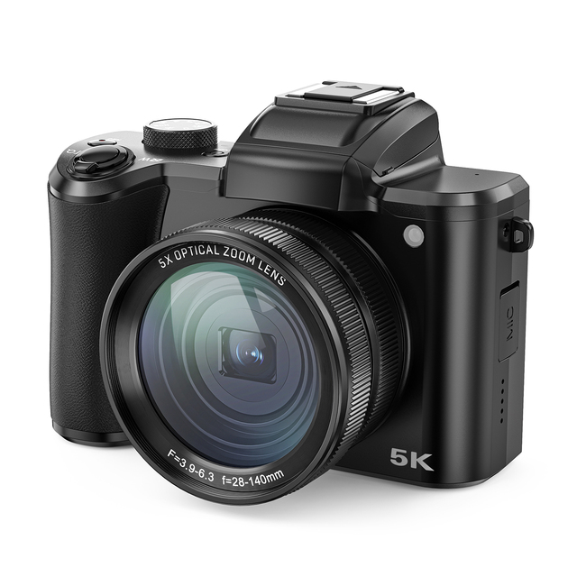 Sonida Custom OEM 5K Pro-Grade Professional Mirrorless Digital Camera with Compact DSLR 5x Optical Zoom for TikTok Vloggers