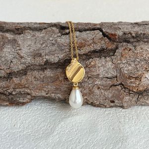 Carline Fine <strong>Jewelry</strong> 925 Sterling Silver Freshwater Shell Pearl Necklace Zircon <strong>Gems</strong> Flat Back Oval Pearl Necklace <strong>Jewelry</strong> - Product Image 4