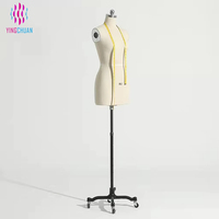 Mannequin de couture demi-corps pour femme avec main magnétique