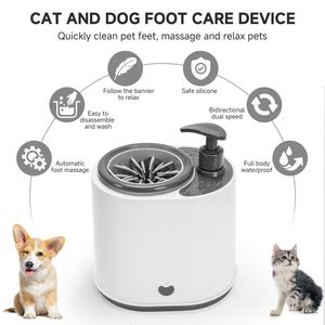 Vaso Limpiador de Patas para Mascotas 2 en 1 con Carga USB, con Botella de Champú y Accesorios - Product Image 5