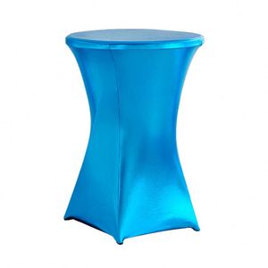 Nappe de table élégante pour restaurant 60*110cm, 80x110cm, polyester durable avec bords élastiques, embellissements dorés - Product Image 1