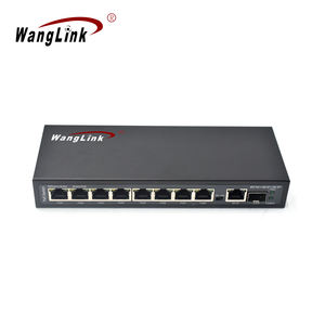 Conmutador PoE inteligente de alimentación externa Wanglink 100M 8 puertos PoE con puerto de enlace ascendente Gigabit y 1 conmutador PoE de Puerto SFP para cámara - Product Image 3