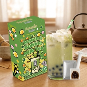 <b>Bubble</b> Tea Kit Instant <b>Boba</b> 150g Taiwan DIY Matcha Flavor - Product Image 1