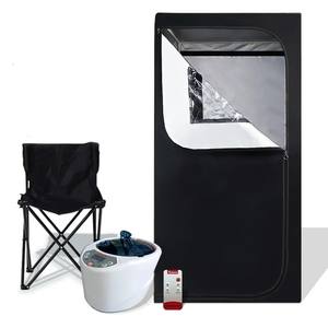 FUMEI <span class=keywords><strong>Sauna</strong></span> a Vapore Angolare Box per Dimagrimento e Detox Total Body, Tenda <span class=keywords><strong>Sauna</strong></span> Portatile Pieghevole da Interno con Riscaldamento 1000W - Product Image 2