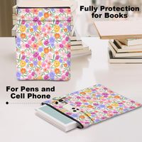 Housse de protection souple en néoprène pour livre à couverture rigide, avec fermeture éclair, personnalisable, pour voyages d'affaires et usage quotidien, style décontracté et tendance, 12x9