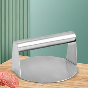 Outils de barbecue en acier inoxydable <span class=keywords><strong>Hamburger</strong></span> métal Smash Burger presse pour Camping en plein air fête viande volaille préparation - Product Image 1