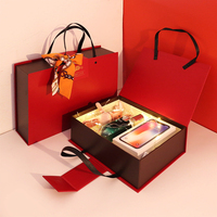 Boîte cadeau personnalisée 2024 avec logo et ruban, en soie de luxe, emballage pour foulard, boîte cadeau en carton de luxe premium