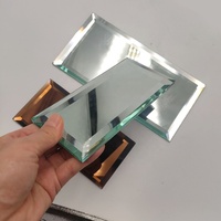 Colorful Beveled and Spliced Self-adhesive Glass Mirrors Use for Background Wall for the Kitchen