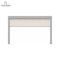 Pergola bioclimatique motorisée en aluminium Nimbus Cloud avec toit à lames orientables, imperméable, pour jardin extérieur