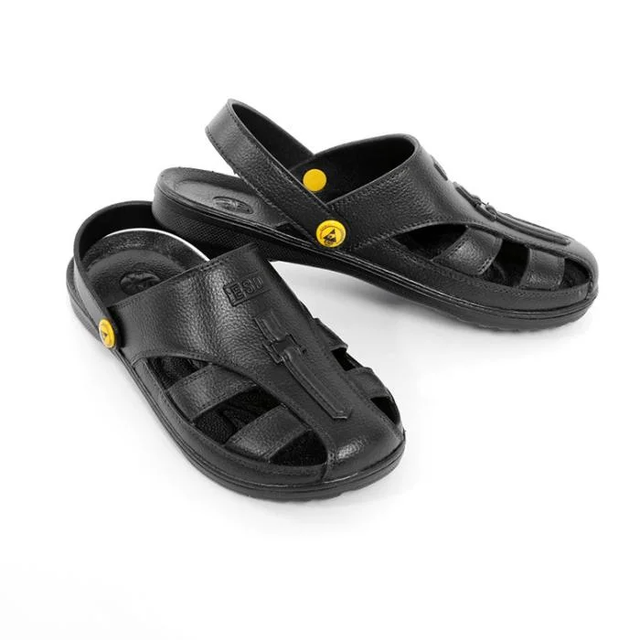 Breathable ESD Safety Slippers SPU Anti Static Industrial Dust Free Lab Cleanroom