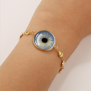 Bracciale in Lega con Certificato CE Haomi, Bracciale Personalizzato a Forma di Occhio per Coppie, <span class=keywords><strong>Gioielli</strong></span> Creativi per Coppie, Regalo Originale - Product Image 3