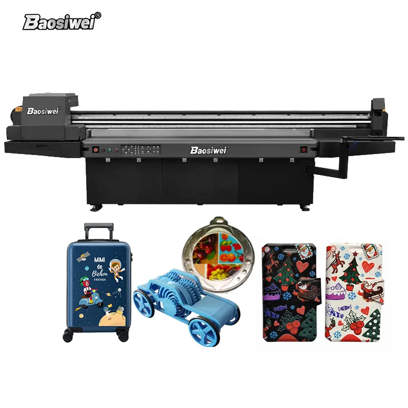 Baosiwei BSW Good Price Corrugated Cardboard Ricoh 2513 Super Discount Large Format Flatbed Uv Printer