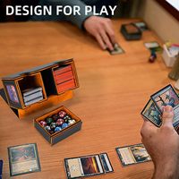 Boîte de rangement pour cartes PU TCG, capacité 200+, double ouverture, couvercle séparé, boîte à cartes pour jeux de cartes à collectionner MTG Yu-Gi-Oh