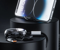 Câble de charge rétractable tressé 3-en-1 100W à charge ultra-rapide universel pour appareils Android Type-C et ordinateurs