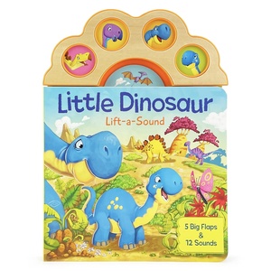 Livre audio sur les <span class=keywords><strong>dinosaures</strong></span> avec fonction sonore et 5 rabats - 12 sons de <span class=keywords><strong>dinosaures</strong></span>, jouet interactif pour les tout-petits garçons - Product Image 1