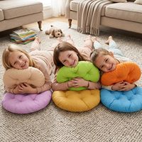 Coussins de sol ronds pour enfants et tout-petits, coussins de siège flexibles, coussin de chaise pour le sol