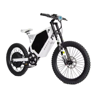 Vélo tout-terrain de qualité exceptionnelle à prix raisonnable, puissant, 6000W, cadre en aluminium, autonomie de 60 km, vélo de route électrique blanc + noir - Product Image 2