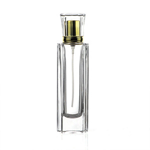 Botella pulverizadora vacía para Perfume, atomizador <span class=keywords><strong>de</strong></span> Perfume, botella <span class=keywords><strong>de</strong></span> vidrio cuadrada, pulverizador dorado rellenable - Product Image 5