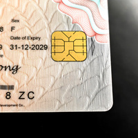 Tarjeta de PVC Personalizada Anti-Falsificación con Película Holográfica Laminada, Tarjetas con Holograma Impermeables
