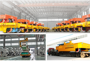 รถบรรทุกพื้นเรียบไฟฟ้าแบบไร้ราง 3 ตัน, 10 ตัน, 20 ตัน รถบรรทุกพื้นเรียบเคลื่อนที่สำหรับขนส่ง - Product Image 5