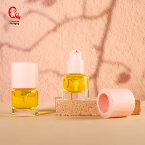 Botella de Vidrio Resistente con Bomba Dosificadora de Rosca, 15ml/30ml, Fondo Grueso, para Crema de Cuidado de la Piel, Marca <span class=keywords><strong>Doully</strong></span> Guangzhou - Product Image 3