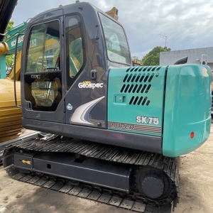 รถขุด KOBELCO SK75 มือสอง ขนาด 7.5 ตัน รถขุดไฮดรอลิกแบบตีนตะขาบ เครื่องจักรก่อสร้าง - Product Image 1