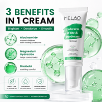 Crème déodorante aisselles OEM éclaircissante unifiante en tube pompe, contrôle des odeurs, séchage rapide, non tachante, soin corporel quotidien