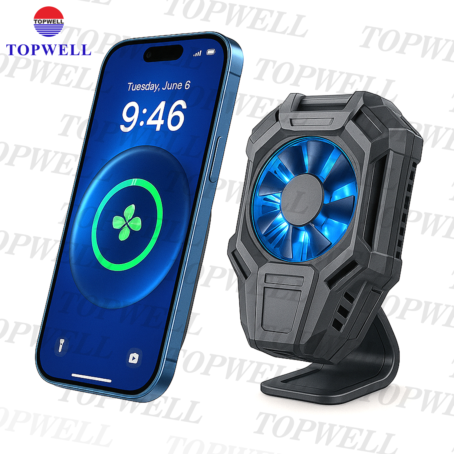 Topwell, охлаждающий вентилятор для телефона, пластиковая литьевая форма, производитель, индивидуальный дизайн пресс-форм и оборудование для бытовой электроники