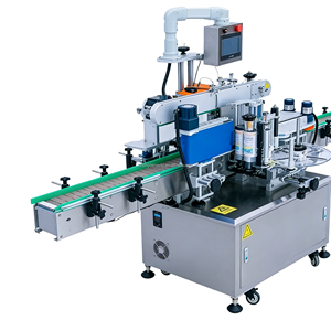 Machine d'étiquetage automatique verticale pour bouteilles rondes, double face (avant et arrière), pour bouteilles cosmétiques plates et bouteilles de gel douche - Product Image 4
