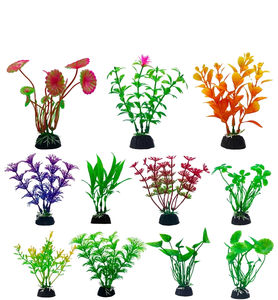Ornements de plantes aquatiques en plastique de luxe écologiques Herbe d'eau verte pour <span class=keywords><strong>aquarium</strong></span> <span class=keywords><strong>Fish</strong></span> Tank Accessoires de bureau et d'extérieur - Product Image 1