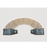 Venta al por mayor de fábrica: Carpa domo moderna de estructura de acero para exteriores de 20 y 40 pies, ideal como cochera, garaje, almacenamiento o cobertizo.