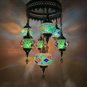 Lampadario Decorativo in Ferro Stile Bohémien per Ristorante, Soggiorno, Sala da Pranzo, Hotel, B&B, Bar, Caffè - Vetro Nero LED - Product Image 2