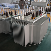 Transformateur immergé dans l'huile triphasé tout en cuivre YongHui, vente directe usine, S13-M-125KVA/10KV, entrée 35kV/10kV/6kV, sortie 380V