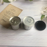 Boîte en fer blanc à ouverture facile et auto-scellante 100 ml, compatible avec 3,5 grammes de fleurs, étiquette personnalisée, couvercle en plastique, emballage anti-odeur