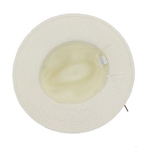 Chapeau de paille J356 pour hommes et femmes avec décoration en coquillage, chapeau de soleil d'extérieur, chapeau de paille pour la plage et les stations balnéaires - Product Image 6