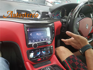 Fibre de carbone pour <span class=keywords><strong>Maserati</strong></span> GT GTS GF <span class=keywords><strong>MC</strong></span> 2007-2017 Android 13 Headunit Device Climatiseur Affichage Autoradio Lecteur Multimédia - Product Image 6