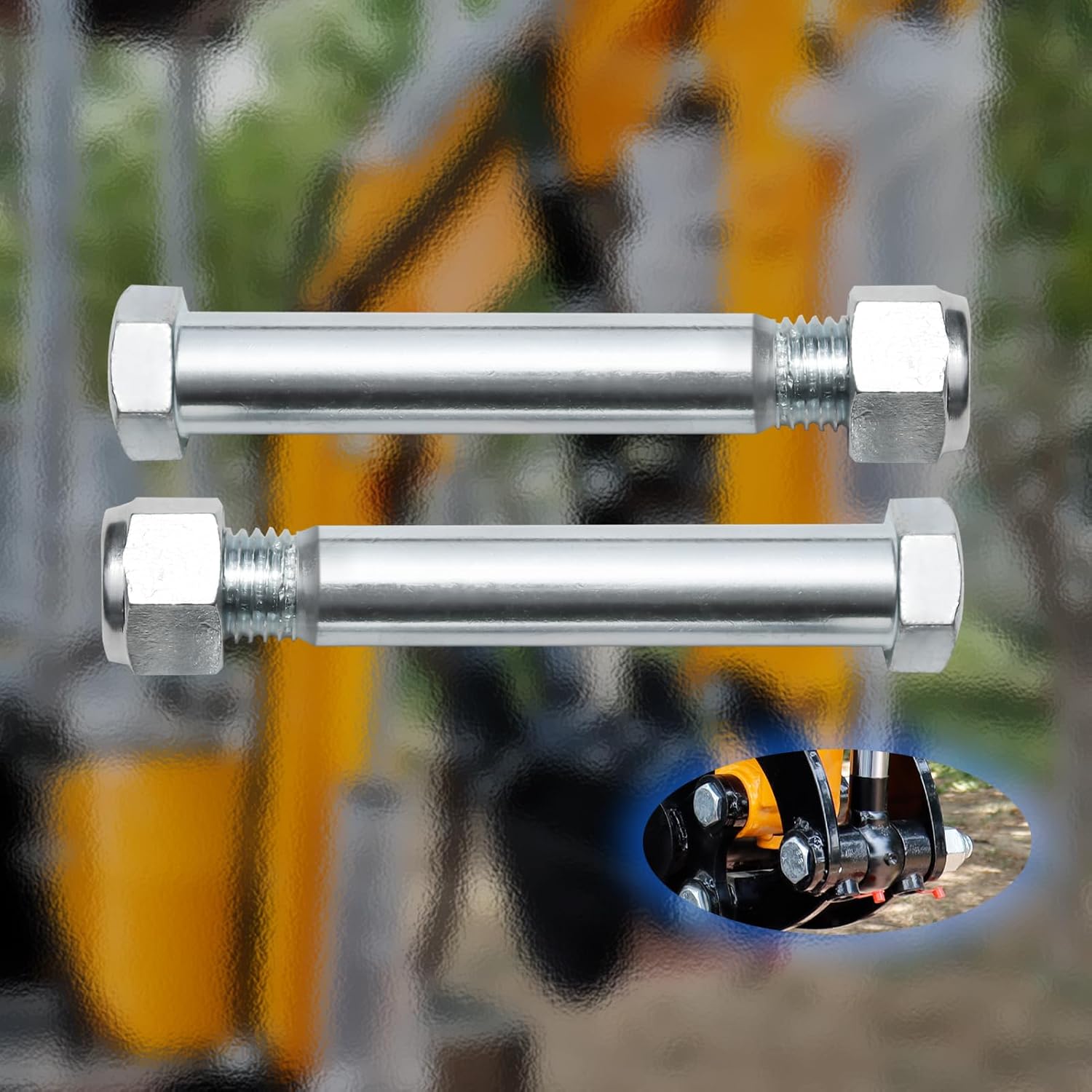 DANWIWEE Mini Excavator Rake Metal Wide Backhoe Rake, Hole - View #5
